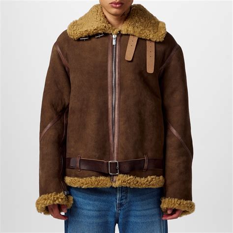 Burberry shearling aviator jacket
